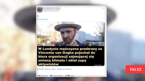 Aktywistki klimatyczne oblały "Słoneczniki" van Gogha zupą pomidorową.