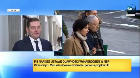 "Pensje posłów są jawne, pensje pracowników Narodowego Banku Polskiego też mogą być"