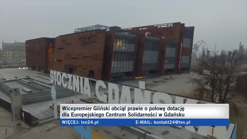 Wicepremier Gliński obciął o 3 mln złotych dotację dla ECS