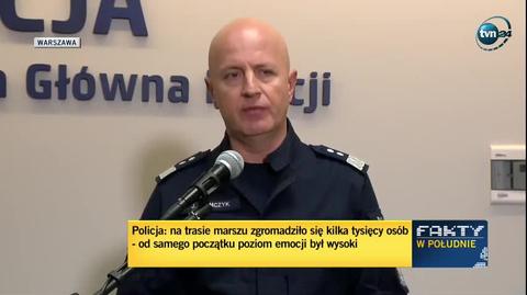 Komendant Główny Policji o zatrzymaniach po sobotnim marszu w Białymstoku 