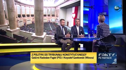 Fogiel: prezes Kaczyński uważa, że są to osoby, które spełniają przesłanki wymagane do tego, żeby zasiadać w TK