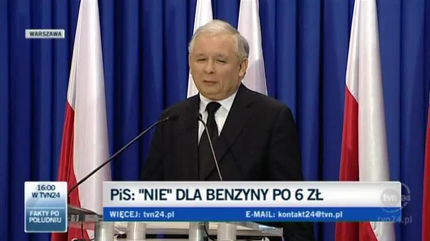 Jarosław Kaczyński w 2011 roku o cenach paliwa