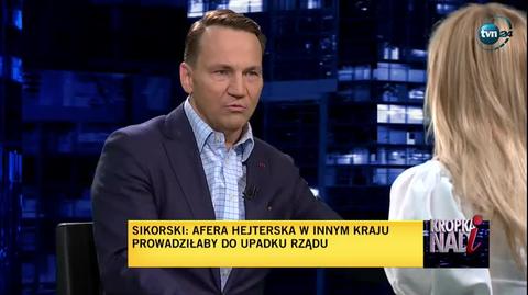 Sikorski: władza potrzebuje Pegasusa do utrzymania władzy