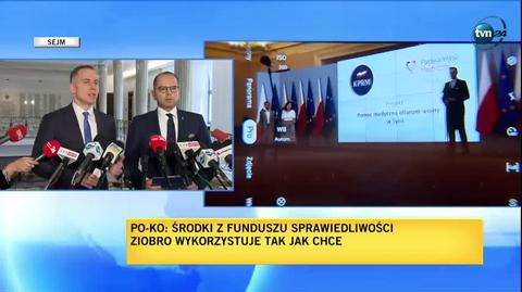 Tomczyk o wydatkach Funduszu Sprawiedliwości