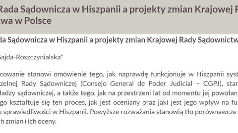 Ziobro: hiszpańska KRS to kopiuj - wklej polskiej To nieprawda