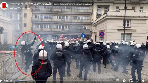 Protest rolników wymknął się spod kontroli