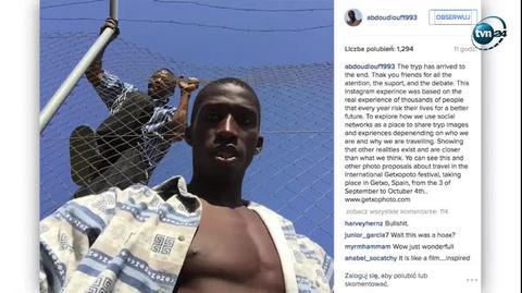 Senegalczyk Abdou. Fałszywe konto na Instagramie