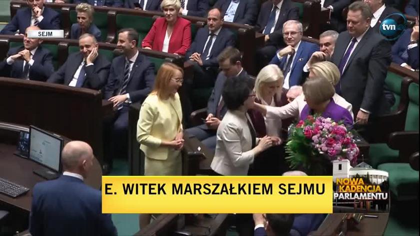 Elżbieta Witek została wybrana marszałkiem Sejmu 314 głosami