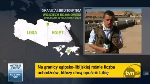 Na granicy egipsko-libijskiej rośnie liczba uchodźców (TVN24, arch. 2011)