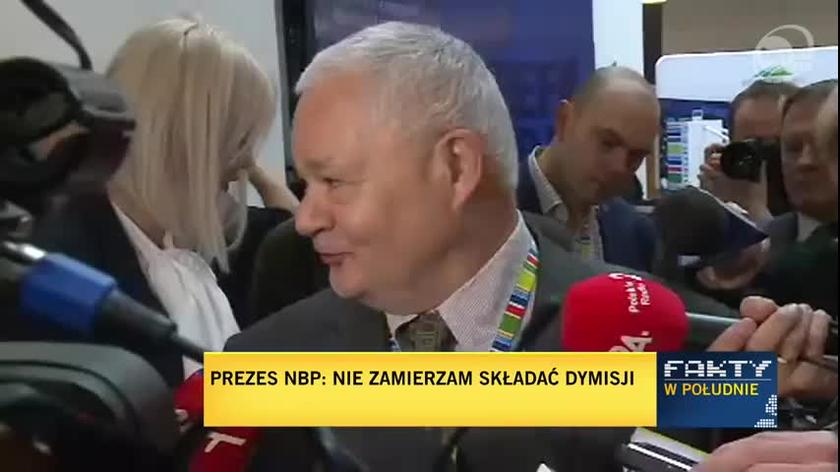 Prezes NBP Glapiński: nie zamierzam składać dymisji