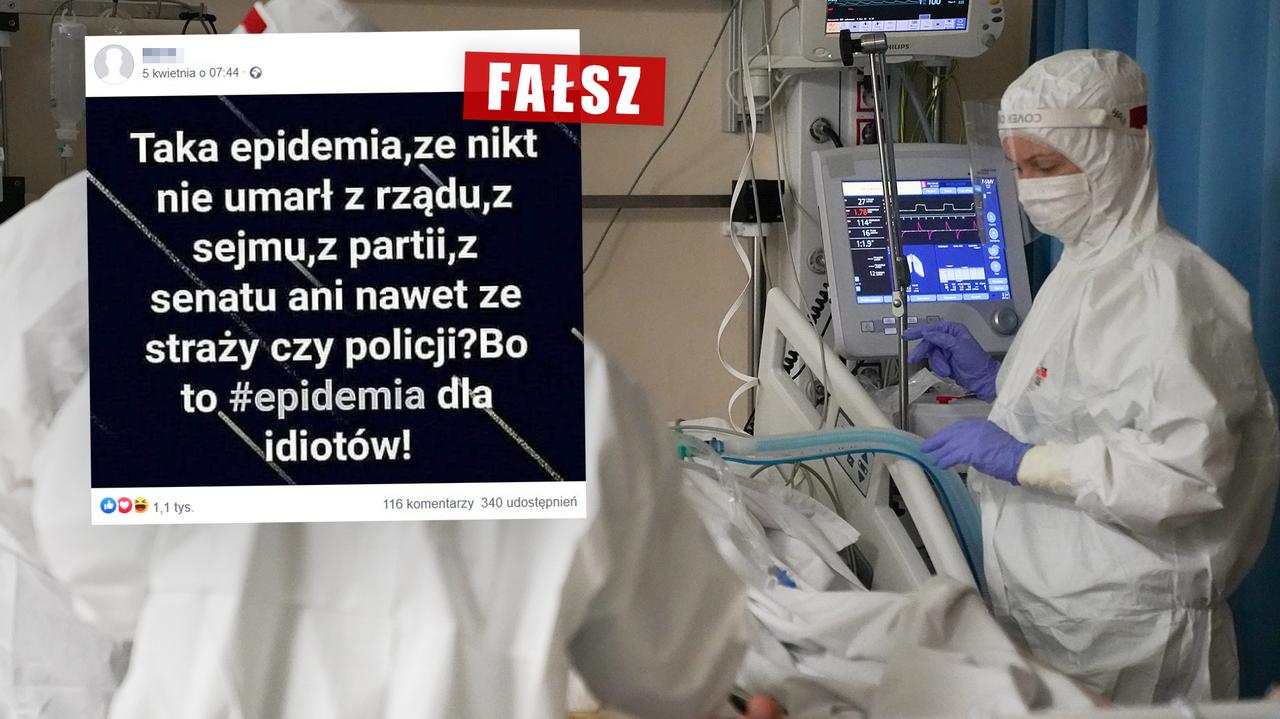 Taka Epidemia że Nikt Nie Umarł Z Rządu Partii Policji Straży Pożarnej To Ponury Fake 0817