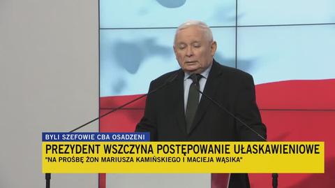 Jarosław Kaczyński o "premierze Morawieckim" w Magdalence
