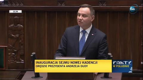 Prezydent: ta rozpoczynająca się IX kadencja Sejmu RP niepodległej i suwerennej Rzeczpospolitej jest niezwykłym czasem dla posłów