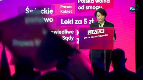 Anna Maria Żukowska na konwencji programowej Lewicy w Poznaniu 