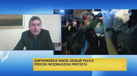 Dariusz Nowak o interwencji policjantów w cywilu