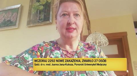 Doktor nauk medycznych Joanna Jursa-Kulesza o czynnikach wpływających na przebieg zakażenia koronawirusem