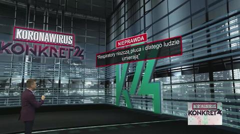 Dr Paweł Grzesiowski o micie "respiratory niszczą płuca i dlatego ludzie umierają"