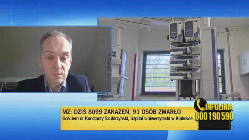 Dr Szułdrzyński: Do militaryzacji służby zdrowia jest jeden krok
