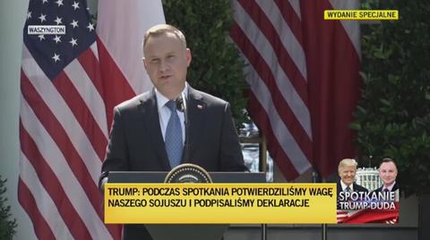 Duda: dużą część rozmowy z prezydentem Trumpem poświęciliśmy sytuacji związanej z walką z koronawirusem