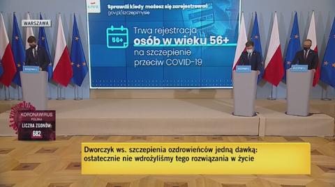 Dworczyk o planowanych dostawach szczepionek Pfizera do Polski 