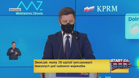 Dworczyk: personel medyczny zwolniony z kwarantanny, testowanie dla personelu medycznego możliwe codziennie