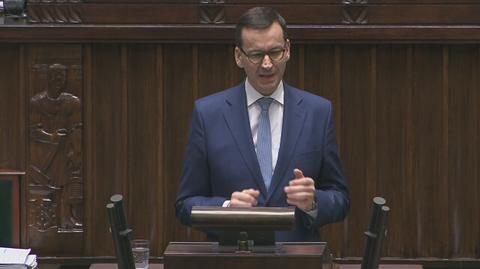 Fragment wystąpienia premiera Morawieckiego