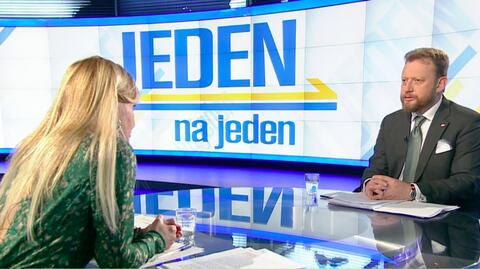 Gościem programu "Jeden na jeden" był minister zdrowia Łukasz Szumowski