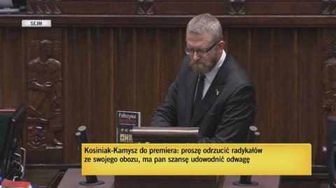 Grzegorz Braun został wykluczony z posiedzenia Sejmu