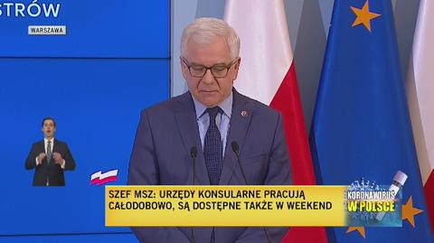 Jacek Czaputowicz o akcji #LOTdoDomu