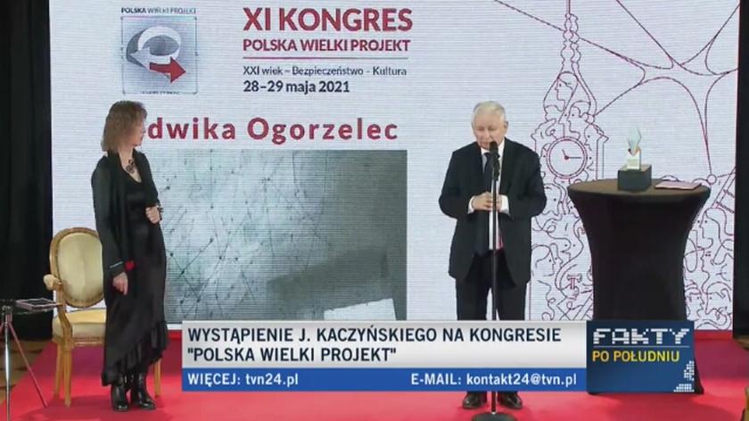 Jarosław Kaczyński na Kongresie Polska Wielki Projekt 