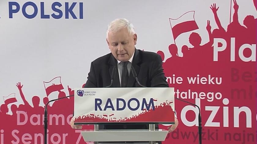 Jarosław Kaczyński o różnicach w zamożności między Warszawą a krajami europejskimi