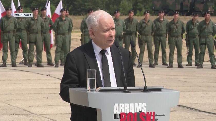 Jarosław Kaczyński o zakupie amerykańskich czołgów dla Wojska Polskiego