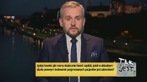 Jędrychowski: liczba zgonów na poziomie 70-kilku jest jednak efektem ograniczonej dostępności do łóżek