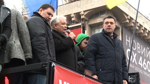 Kaczyński na Majdanie: Jesteście potrzebni Unii Europejskiej