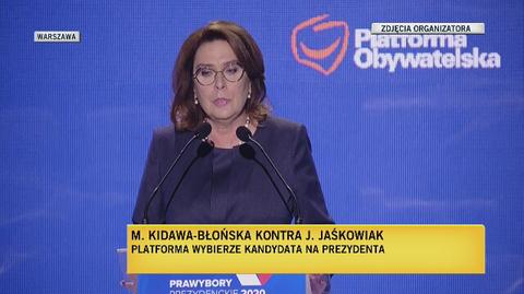 Małgorzata Kidawa-Błońska o wecie polskiego rządu ws. terminu osiągnięcia neutralności klimatycznej