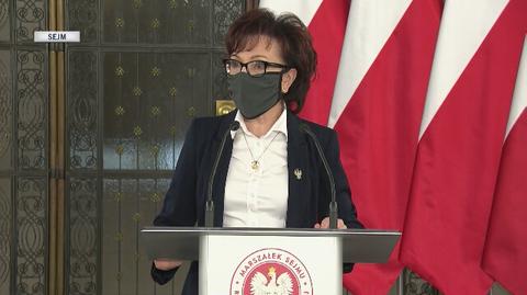 Marszałek Sejmu Elżbieta Witek o ustawach w sejmowej zamrażarce