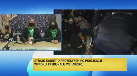 Marta Lempart o zatrzymanych przez policję manifestantach 