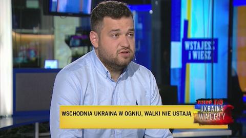 Mateusz Lachowski o tym, że brakuje żołnierzom ukraińskim broni 