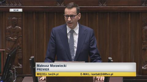 Mateusz Morawiecki o pomocy Ukrainie i słowach Grzegorza Schetyny