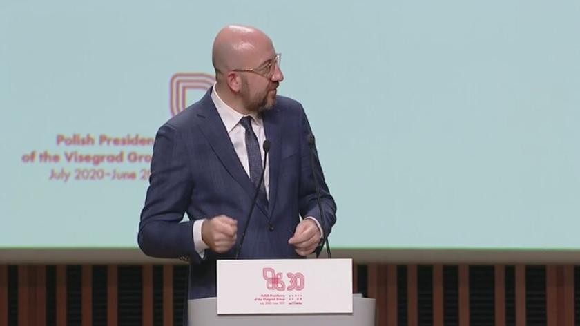 Mateusz Morawiecki, Viktor Orbana, Andrej Babisz, Igor Matovicz i Charles Michel na szczycie w premierów Grupy Wyszehradzkiej