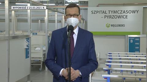 Mateusz Morawiecki w Pyrzowicach