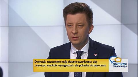 Michał Dworczyk o pensjach i pensum nauczycielskim w "Rozmowie Piaseckiego"