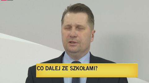 Minister Czarnek o funkcjonowaniu szkół w czasie epidemii 