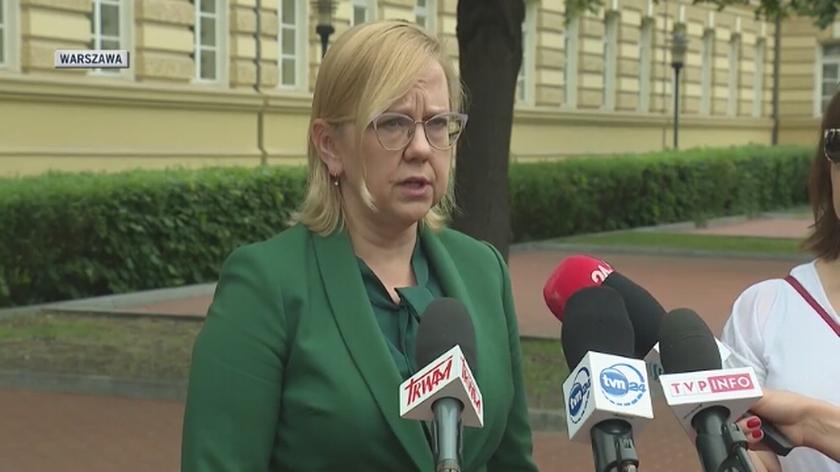 Minister klimatu i środowiska Anna Moskwa o opłatach za samochody 