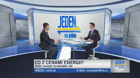 Minister Łukasz Schreiber o rekompensatach za podwyżki cen prądu