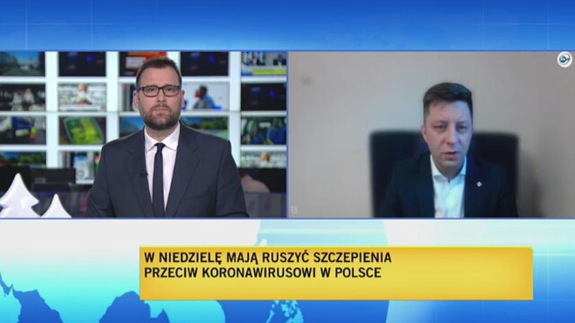 Minister Michał Dworczyk o pierwszej partii szczepionek do Polski 