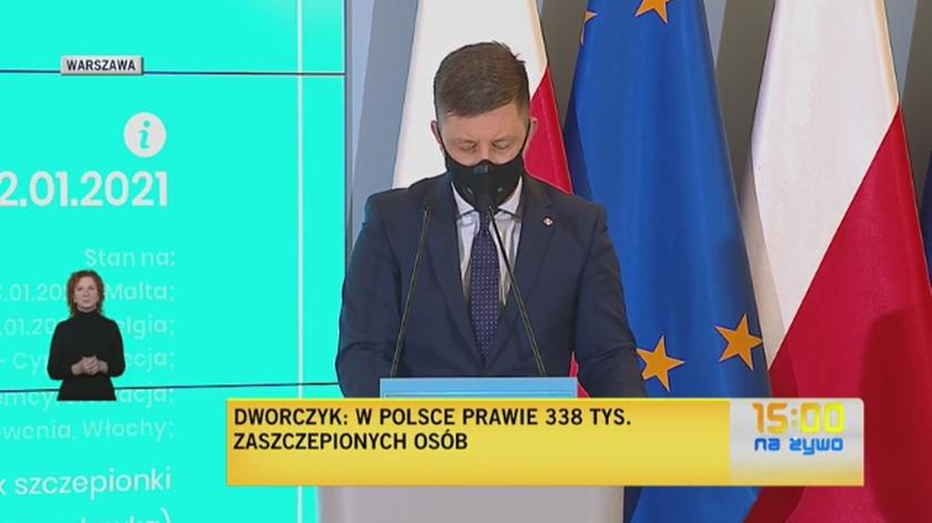 Minister Michał Dworczyk o uruchomieniu rejestracji na szczepienia