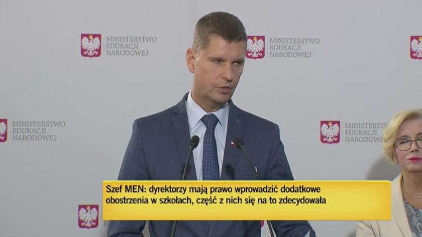 Minister Piontkowski: Niemal sto procent szkół działa normalnie