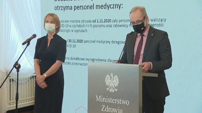 Minister zdrowia Adam Niedzielski o dodatkowym wynagrodzeniu dla medyków 