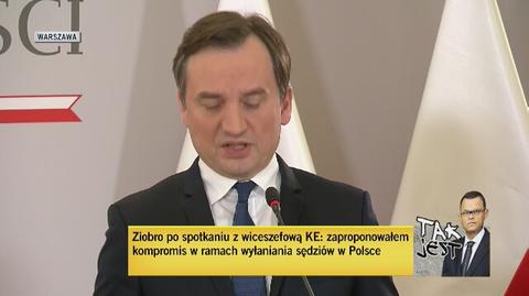 Minister Ziobro komentował dokument podczas konferencji prasowej